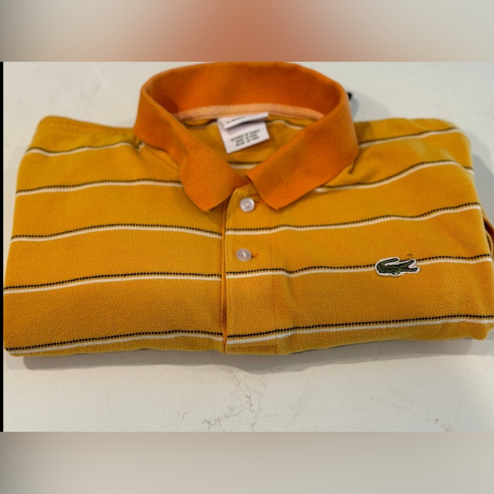 Lacoste polo shirts for men vintage pre owned  size 10